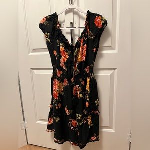 J for justify dress, black with floral pattern, size 2X
